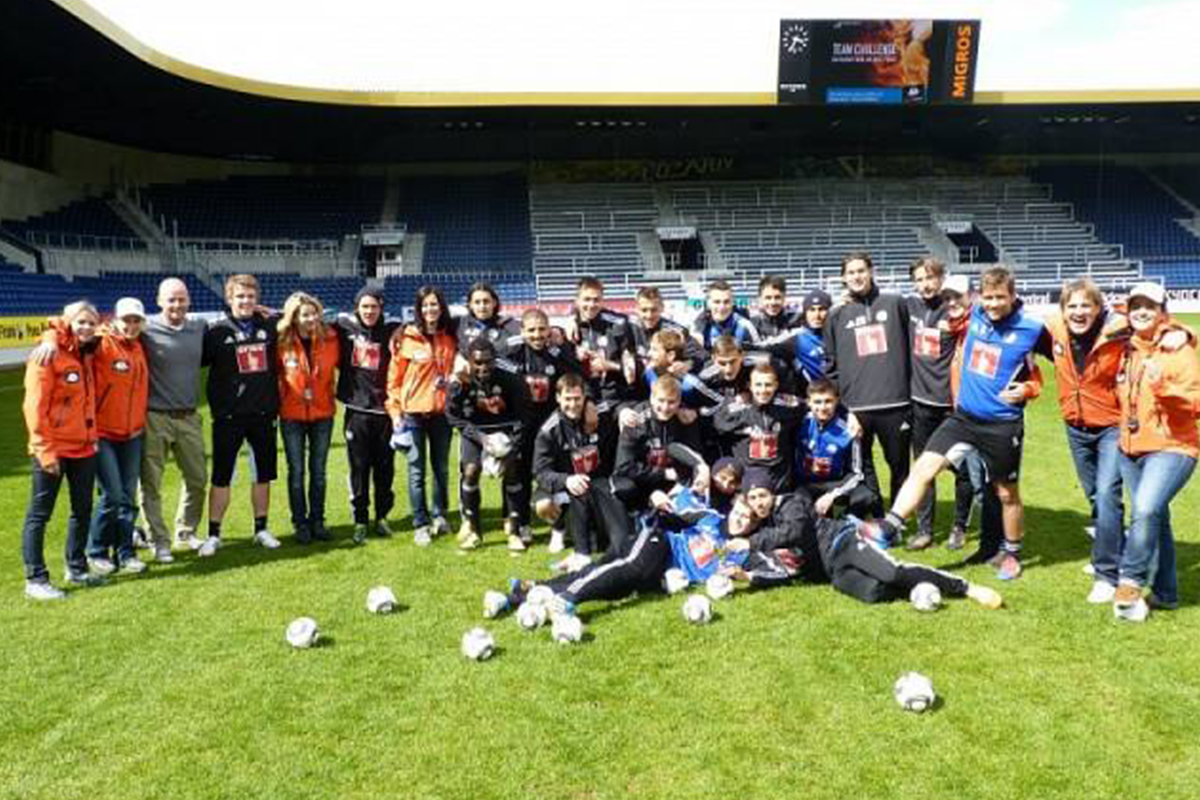 GanderEvent spielt gross auf! swissporarena Team Challenge mit der 1. Mannschaft des FCL